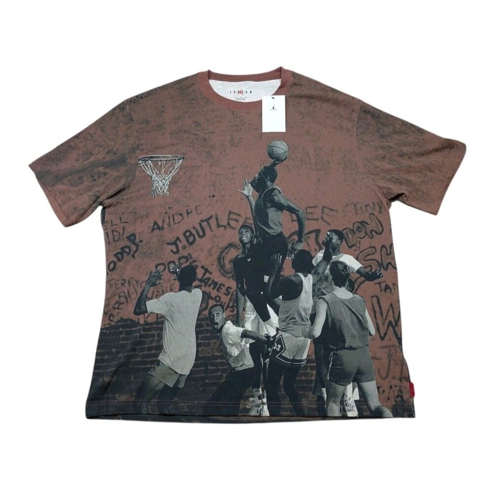 Nike Air Jordan 85 Graphic T Shirt Mens Sz XL Red Playground Tee HJ2362-659